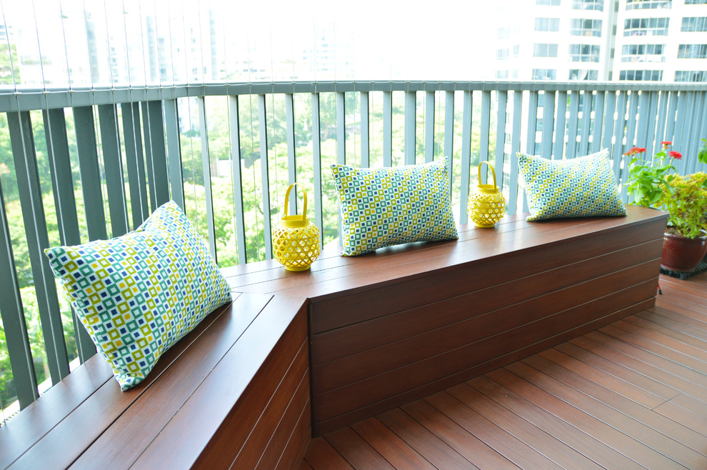 Photo of a scandinavian deck in Singapore.