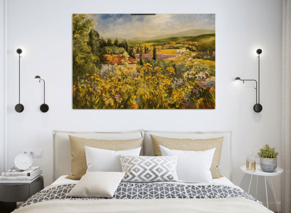 Спальня - Дизайн интерьера - Картины художницы Дианы Маливани (1)