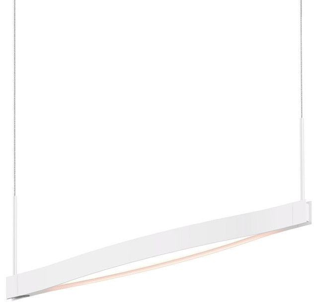 Ola™ Single Linear LED Pendant, Satin White