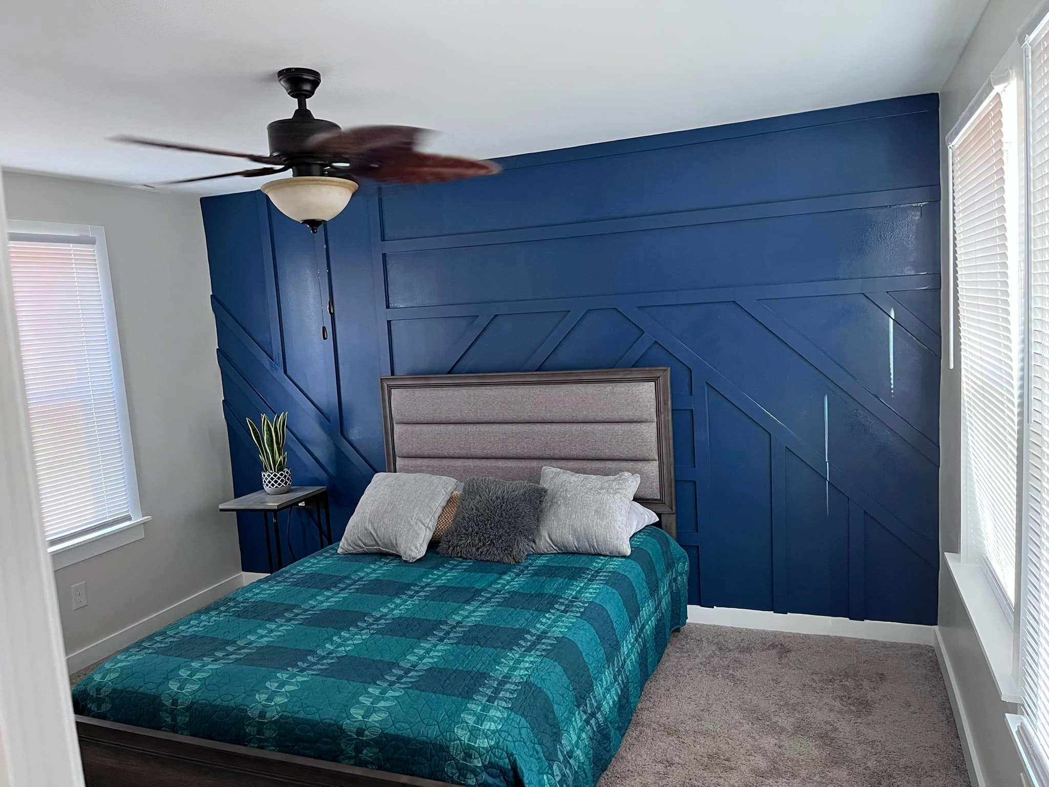 Bedroom Accent Wall After