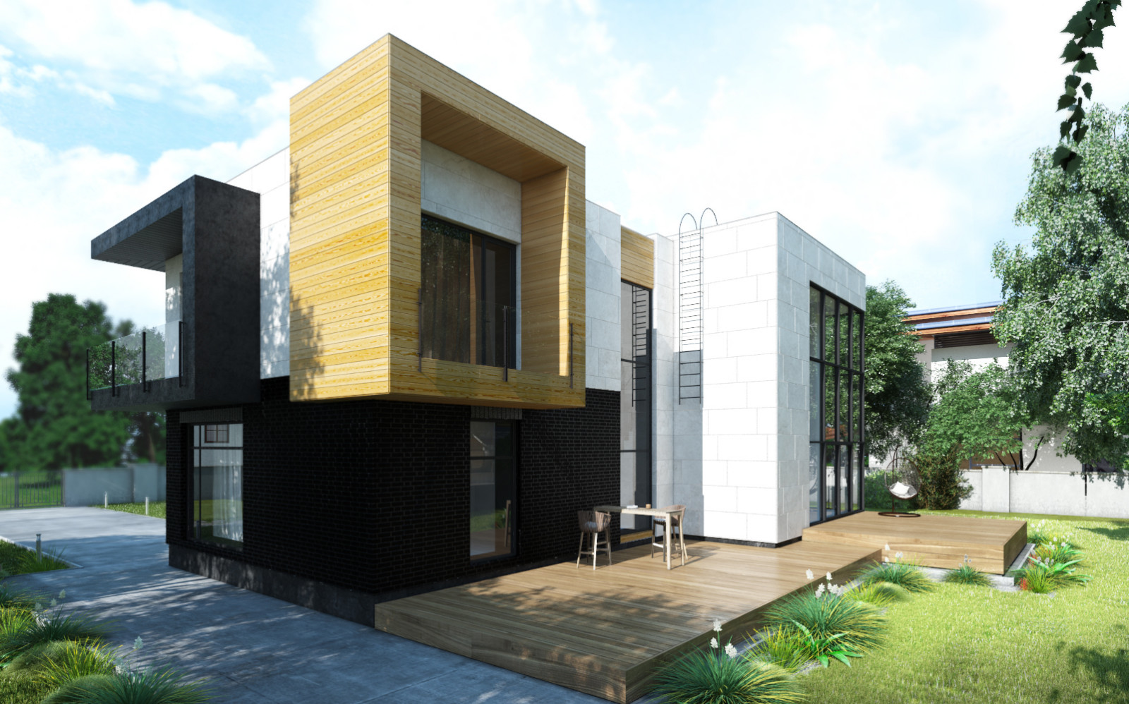 Двухэтажный жилой дом