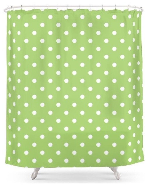 Society6 Elegant Modern Trendy Cool Simple Lime Green Shower