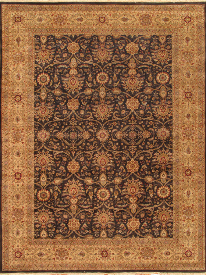 Pasargad Tabriz Collection Hand-Knotted Lamb's Wool Area Rug-8'9x11'10 