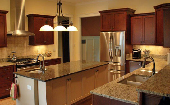 Inspiration for a rustic kitchen remodel in Atlanta