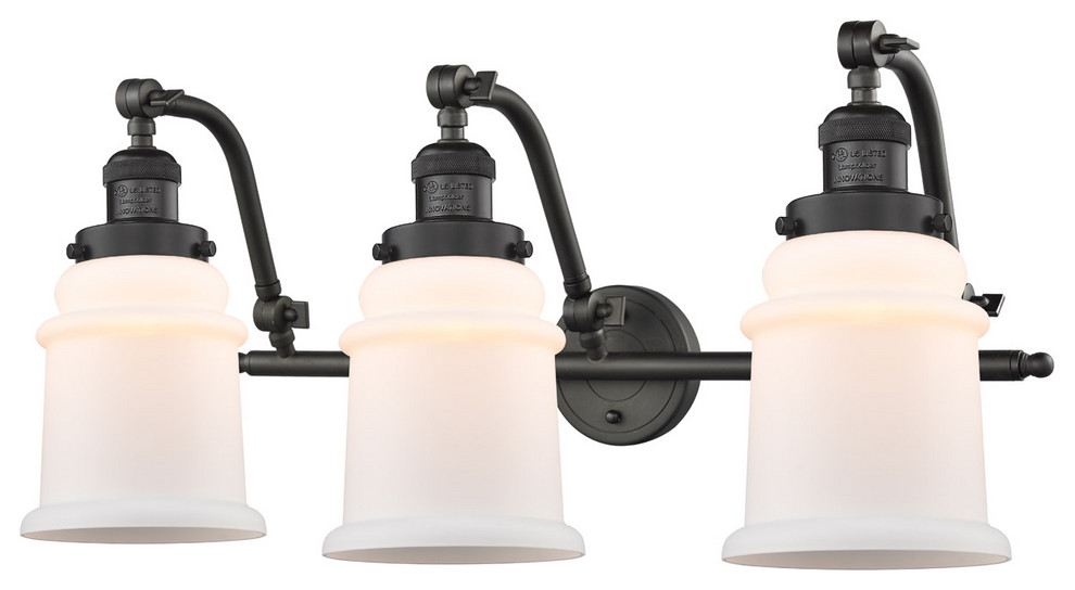Franklin Restoration Canton 3 Light Bathroom Vanity Light in Oil Rubbed