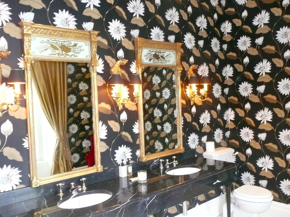 Example of a trendy bathroom design in Dublin