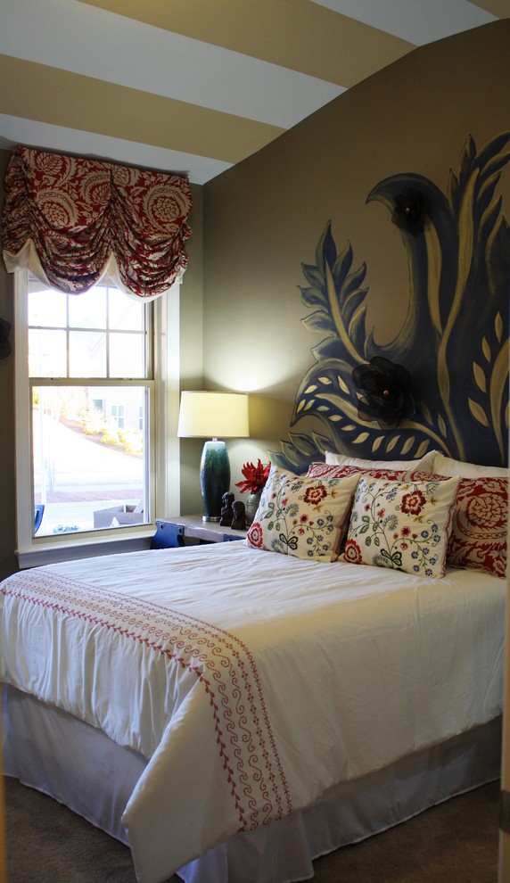 Design ideas for an eclectic bedroom in Atlanta.