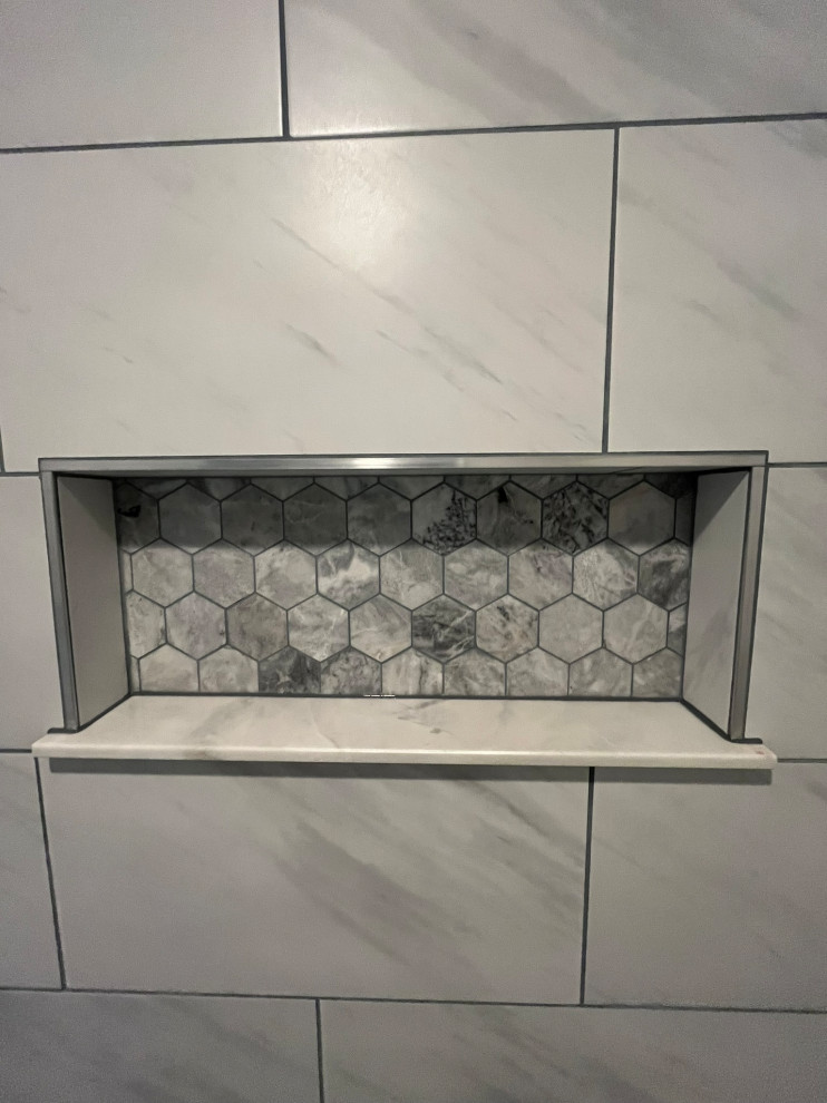 Large walk-in shower