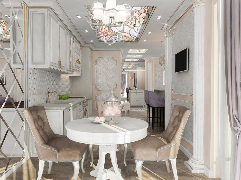 Визуализации кухни-гостиной. ЖК Изумрудный. (несколько вариантов).