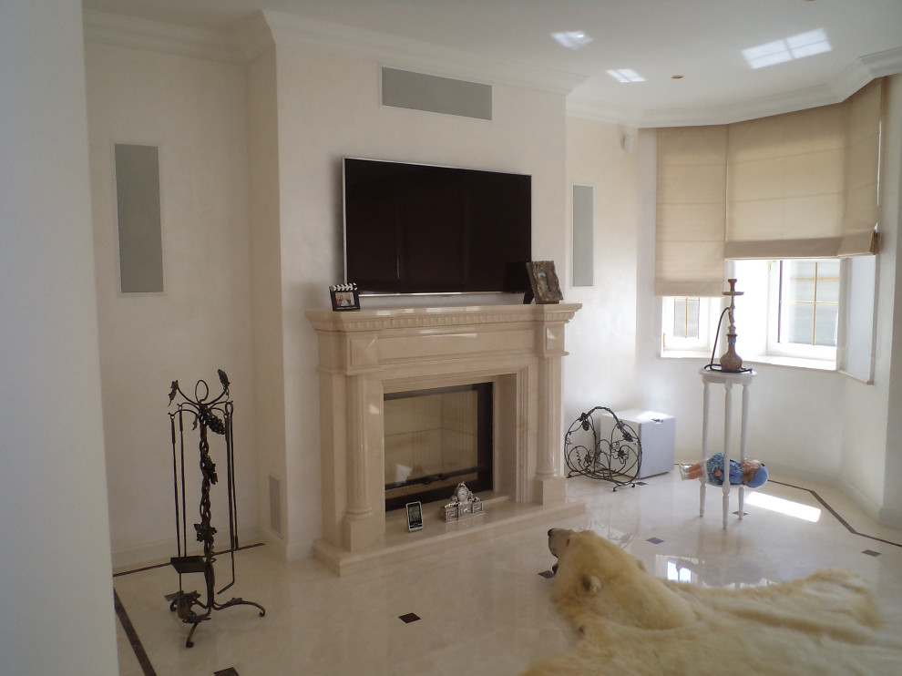 Производство портала и монтаж камина