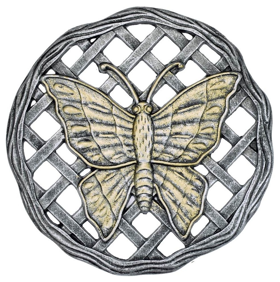 Butterfly Stepping Stone in Antique Pewter Finish - Set of 6