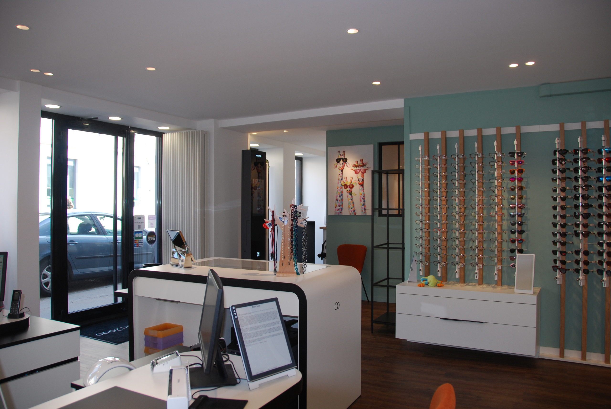Rénovation complète d'une boutique d'optique