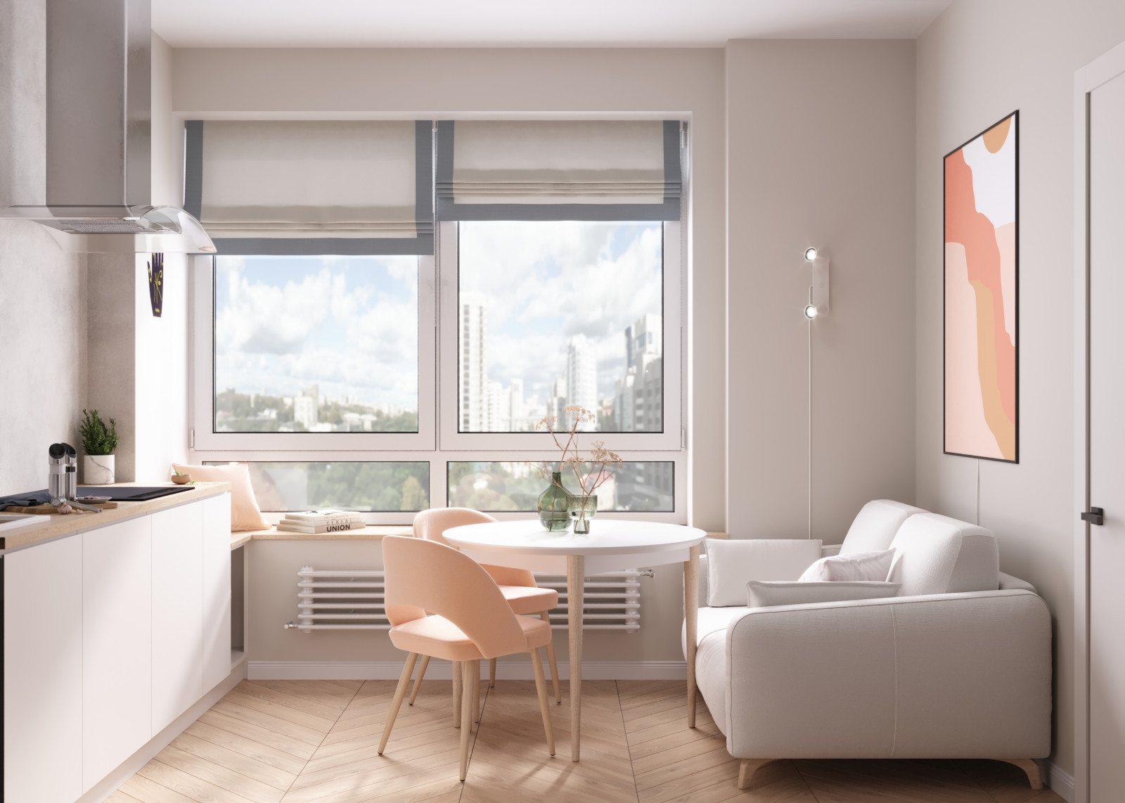 ЖК Discovery. Квартира для юной девушки.