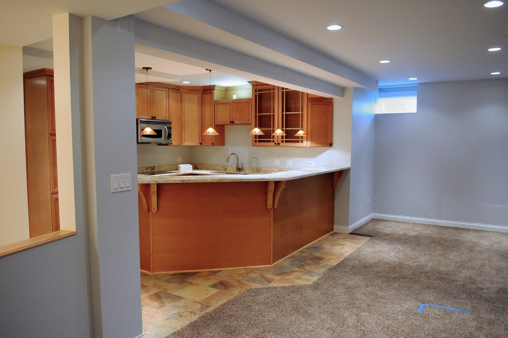 Inspiration for a transitional kitchen remodel in Chicago