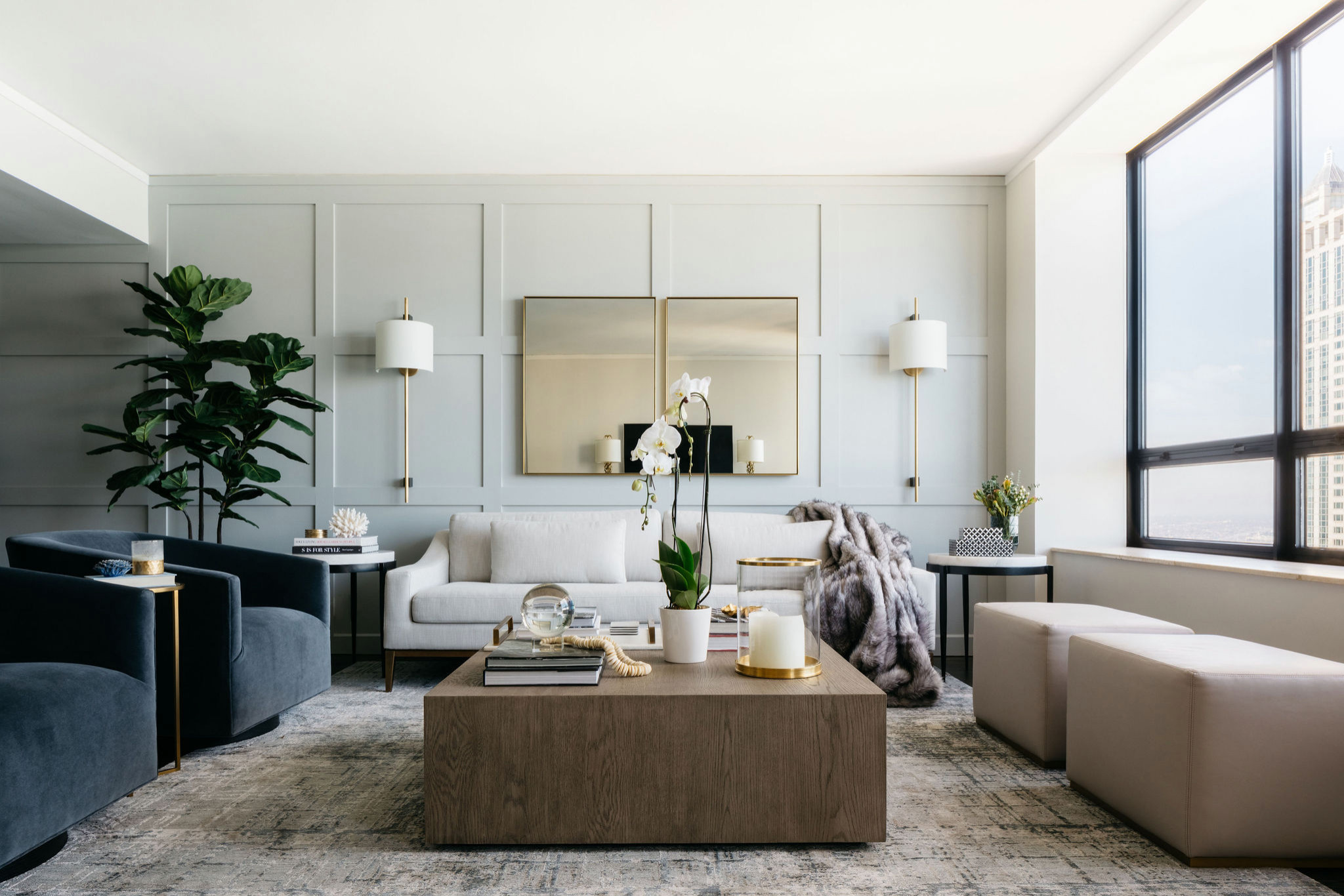 interior decoration 室内の色バランス Unified interior design ①] How to use colors and materials