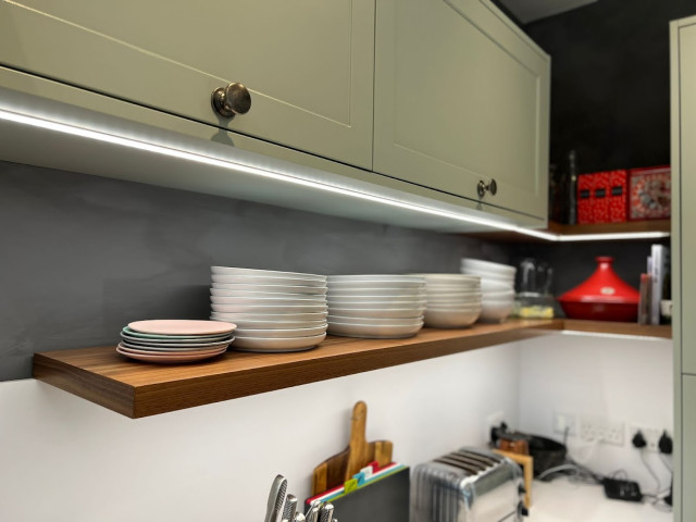 Open Shelf Kitchen landstil-koekken