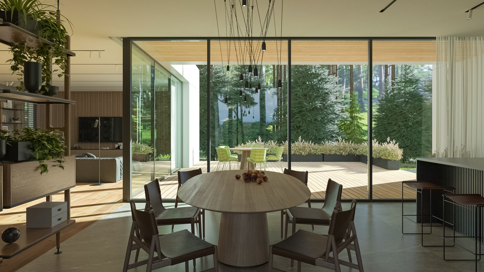 Интерьер загородного дома в загородном посёлке "Оберег".