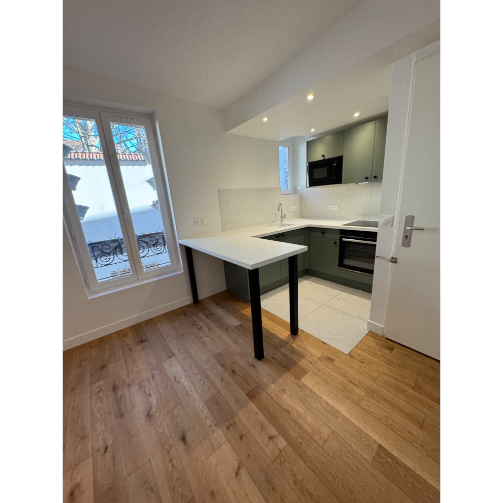 Projet Père Lachaise, rénovation d'un appartement de 34m2