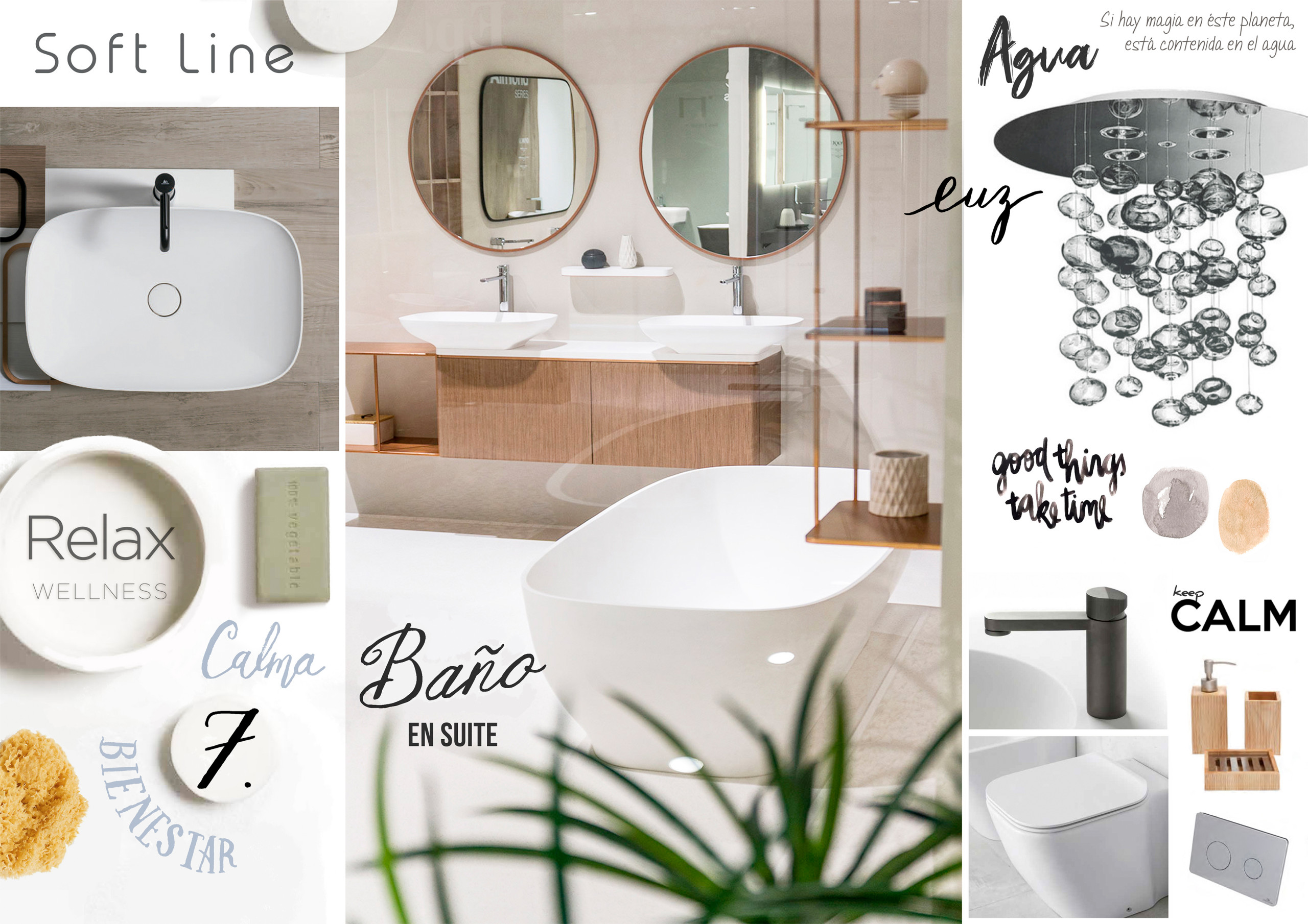 Mood Board Baño en suite