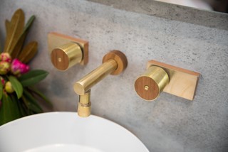 Leo Timber & Brass Tapware - Giuselle Bathrooms