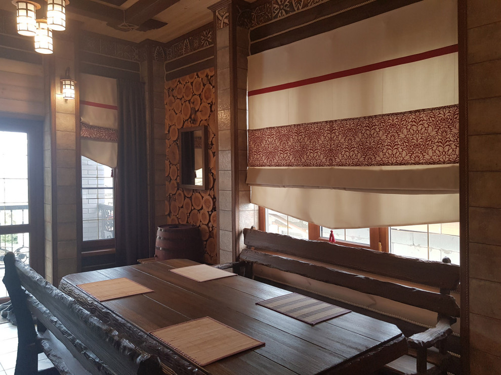 Банкетная для гостей в загородном доме(фото)