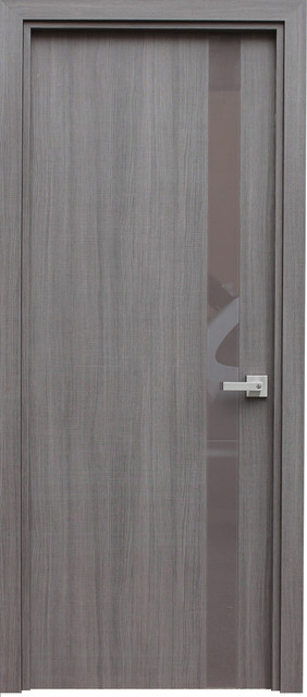Elporta Grey Crosscut Modern Interior Door 23 1 2 X 78 3 4 Left Hand