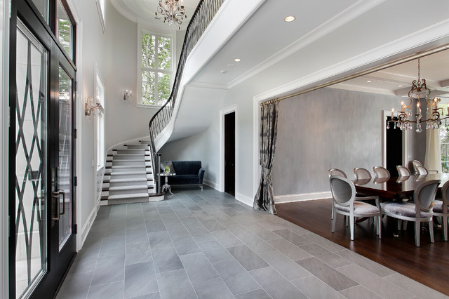 Lakefront Transitional entry classique-chic-entree