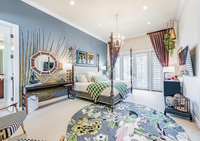 Exotic Master Bedroom Oasis. eclectic-bedroom