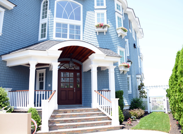 Beach House Exterior Entryway - Front Door - Beach Style - Entry