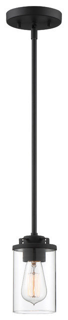 Jedrek 1-Light Mini-Pendant, Black