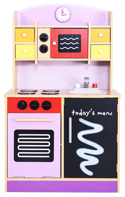 Generic Wood Kitchen Toy Kids Cooking Pretend Play Set Toddler