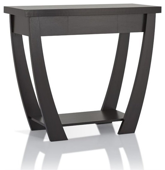 Furniture of America Quaint Modern Wood 1-Drawer Console Table in Cappuccino