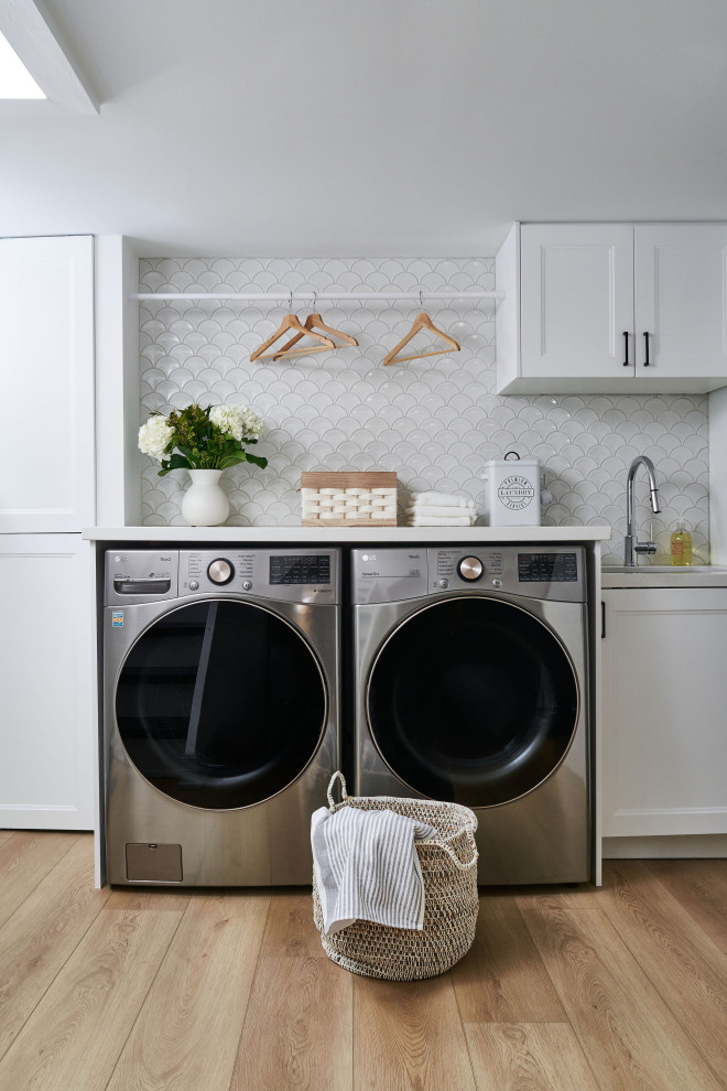 Basement Renovation - Photo by Jules Lee - Transitional - Laundry Room ...