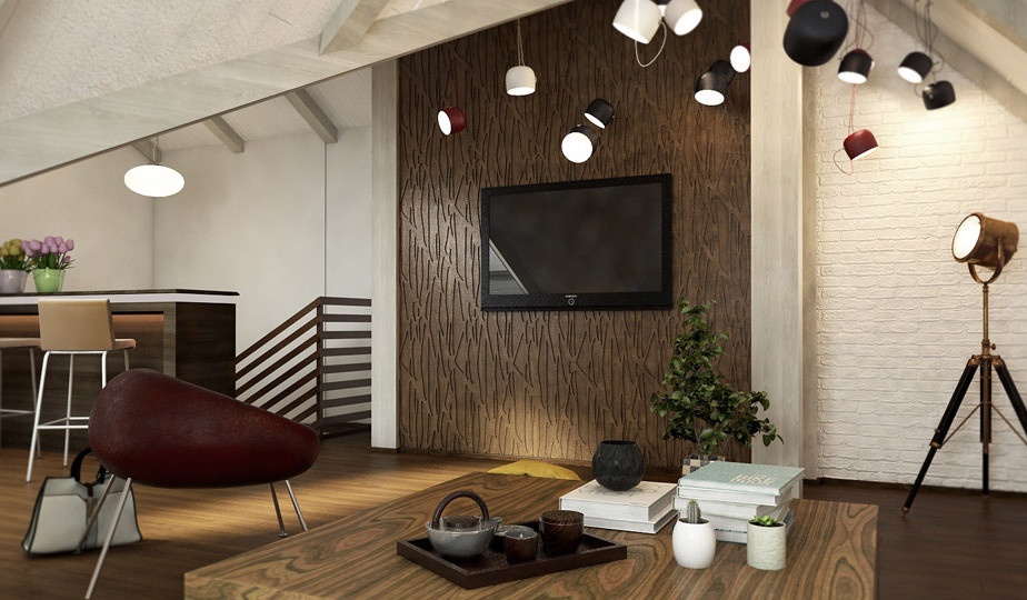 Дизайн-проект мансарды