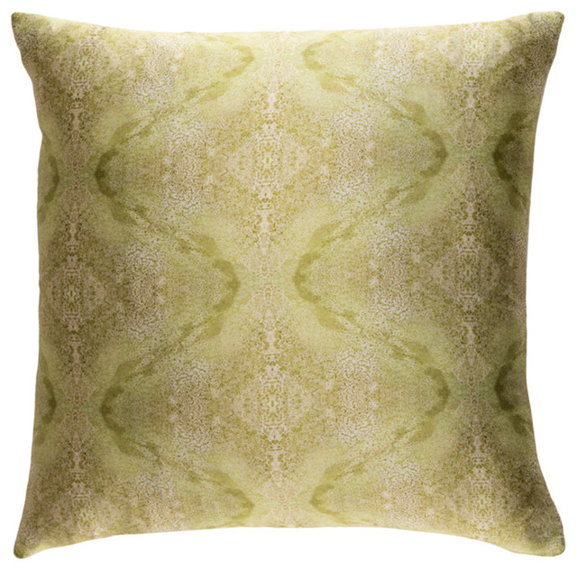 Rebekah Abstract Poly Filled Accent Pillow Cream 18"x18"x4"