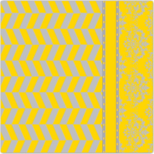 Damask Houndstooth Black Yellow Design Art Ceramic Tile 4 25 X Damask Houndstooth Black Yellow Design Art Ceramic Tile