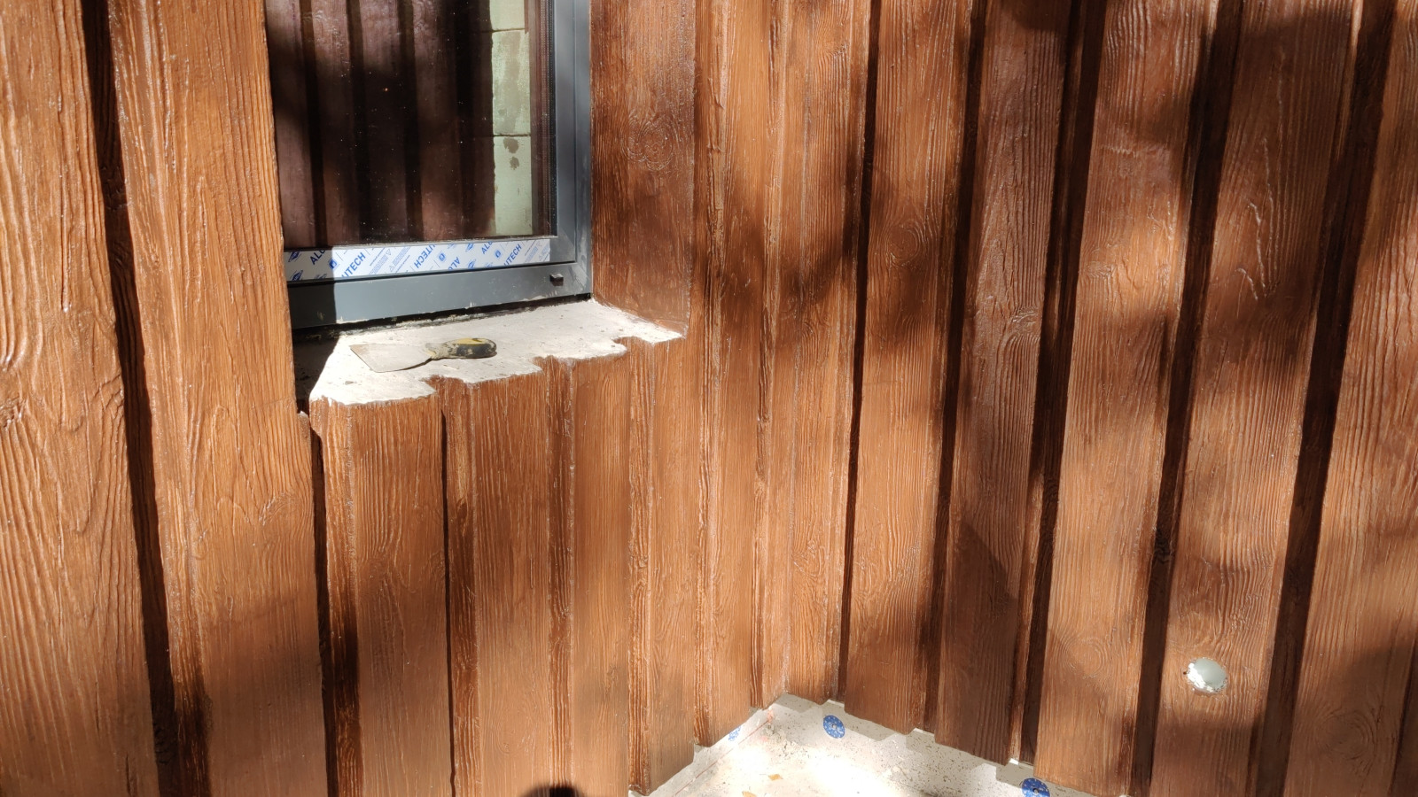 Утепление фасадов газобетонного дома, имитация дерева, камень и плитка