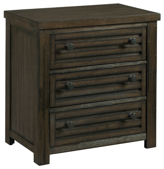 Picket House Furnishings Montego 2 Drawer Nightstand Dark Walnut