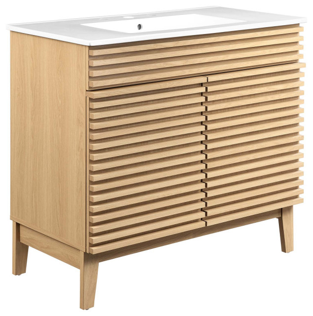 Render 36" Bathroom Vanity Transitional Bathroom Vanities And Sink Consoles by Modway Houzz