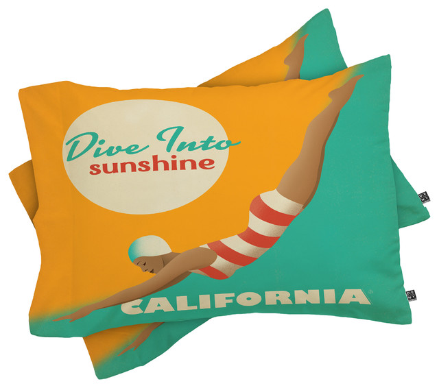 Deny Designs Anderson Design Group Dive California Pillow Shams, King
