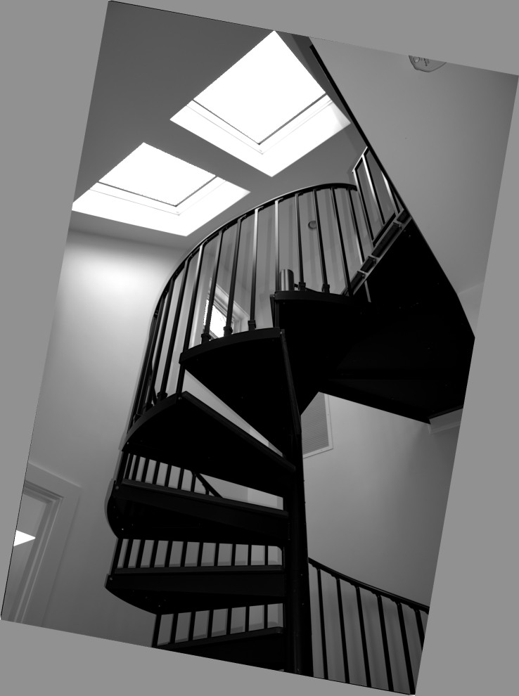 Mid-sized contemporary staircase in Boston.