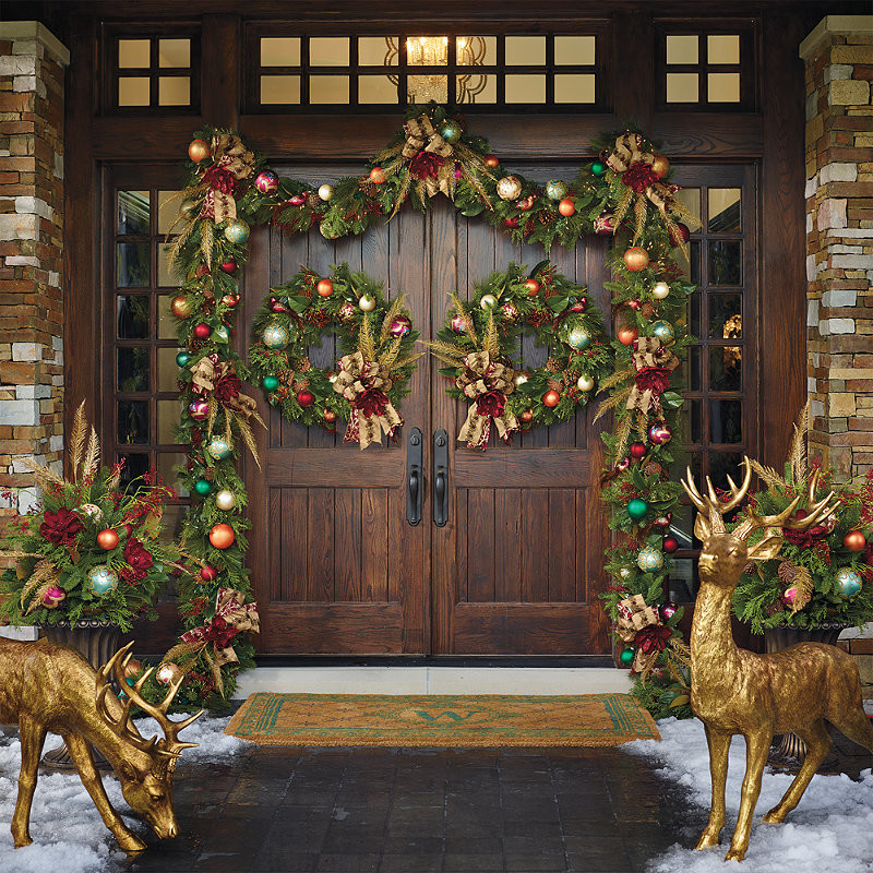 Florist's Choice Designer Front Door - Frontgate Christmas Decor