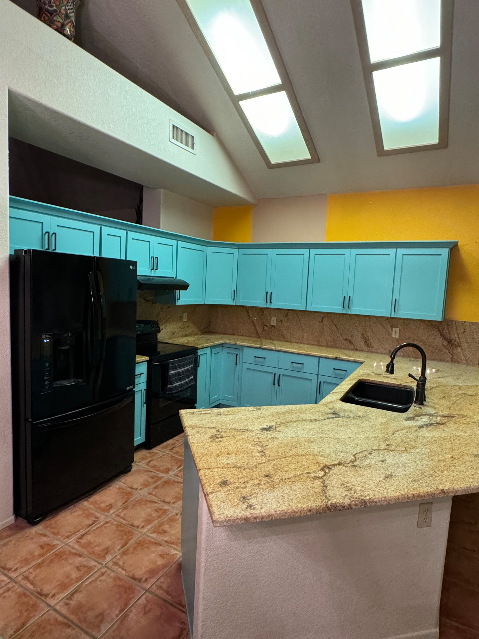 Teal Kitchen Cabinet Paint