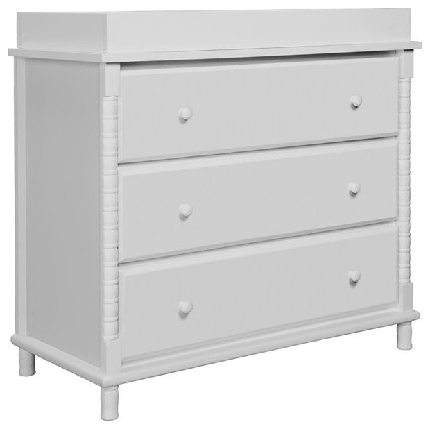 DaVinci Jenny Lind 3Drawer Changer Dresser in Fog Grey Finish