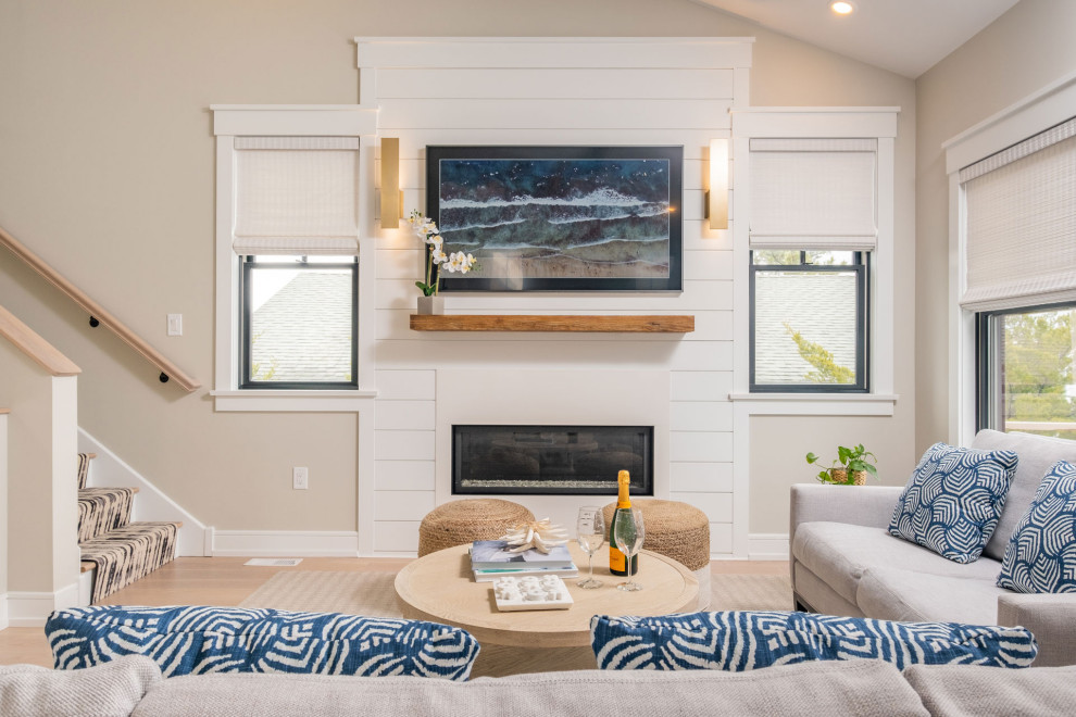 Avalon New Construction - Beach Style - Living Room - Philadelphia - by ...