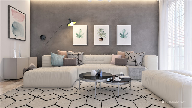 Appartamento contemporary-vardagsrum