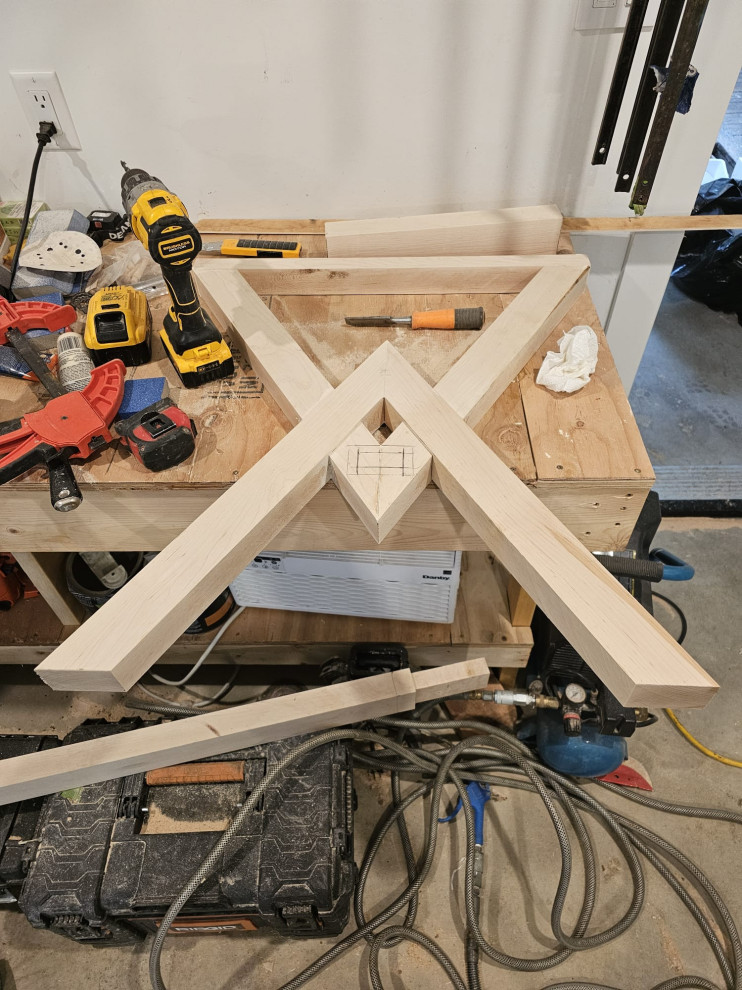 Custom Wood Desk, Progress pics