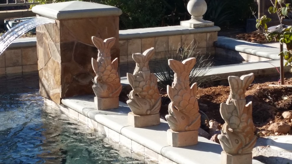 Carved Cantera Stone sculptures