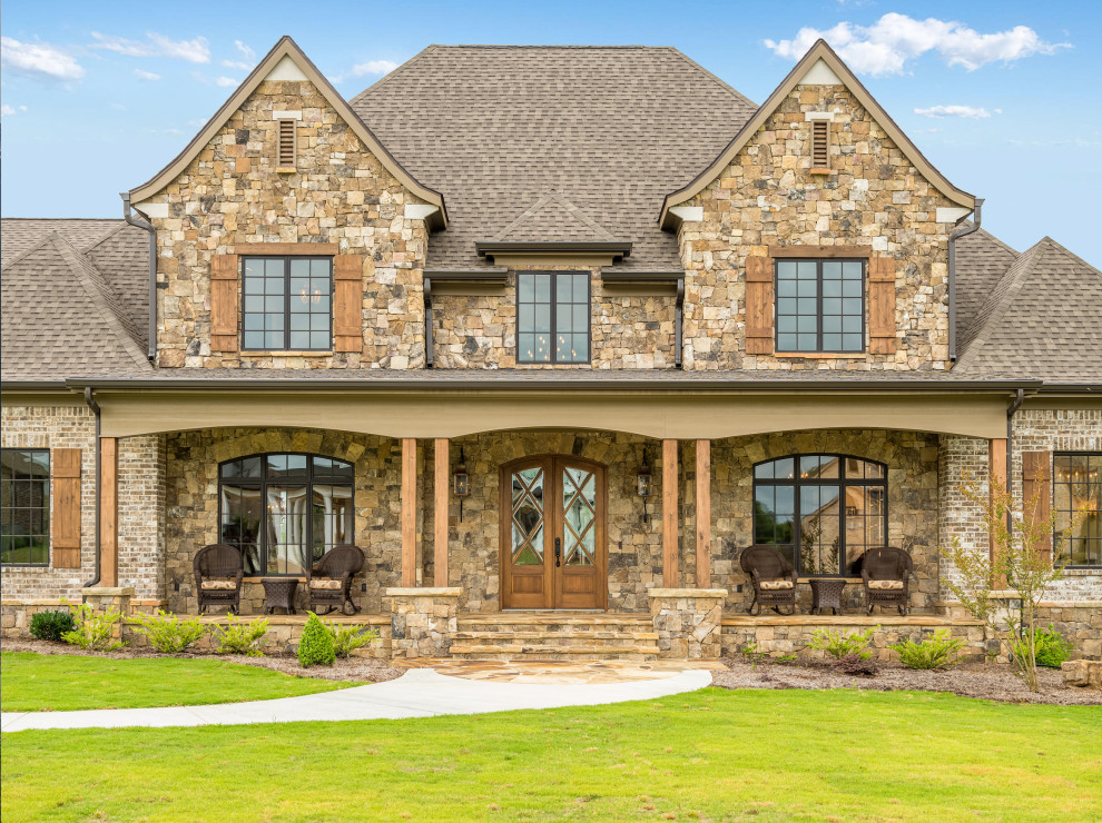 Natural Elegance Custom Home Rustic Exterior Other by Cuthbertson Homes Houzz