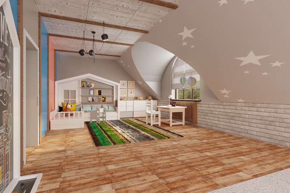 Загородный дом в современном лофте